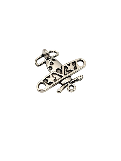 Silver Airplane Charm