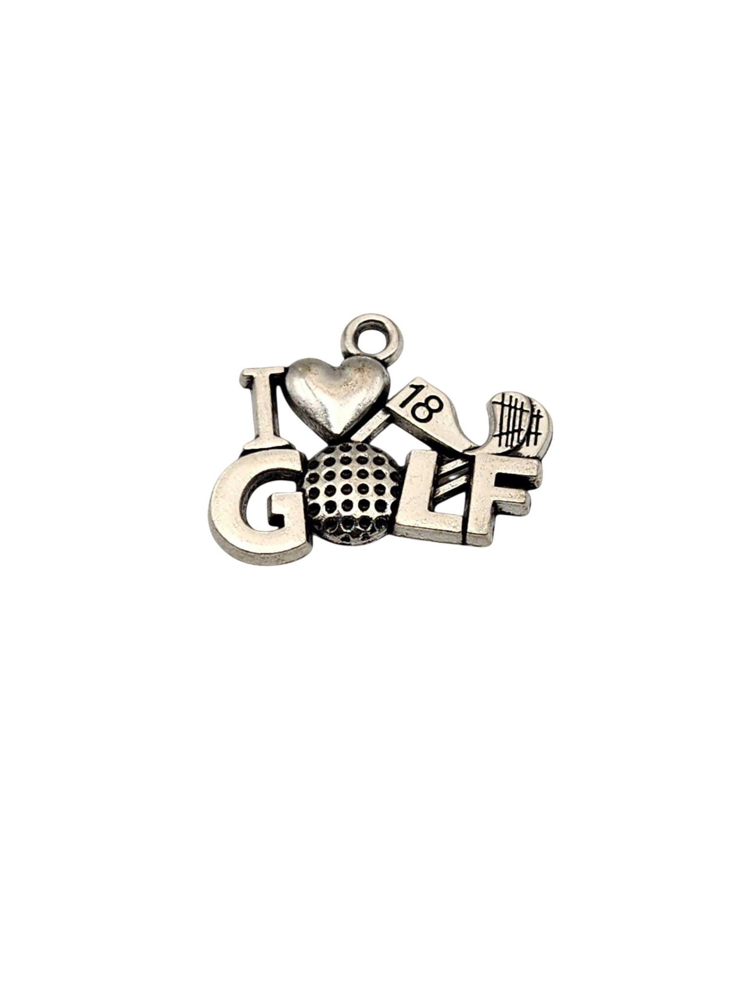 "I Love Golf" Charm