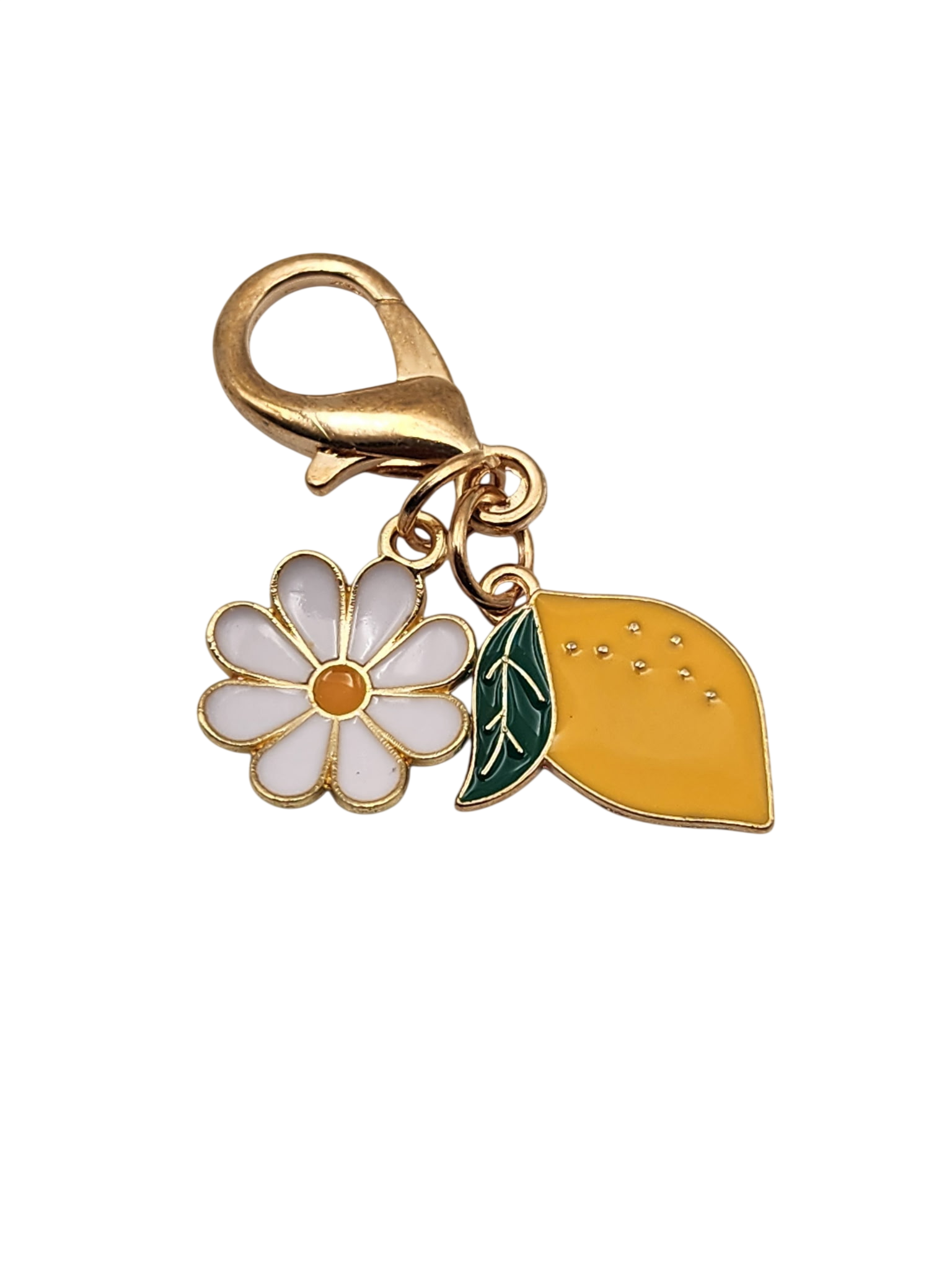 Summer Lemon and Flower Charm