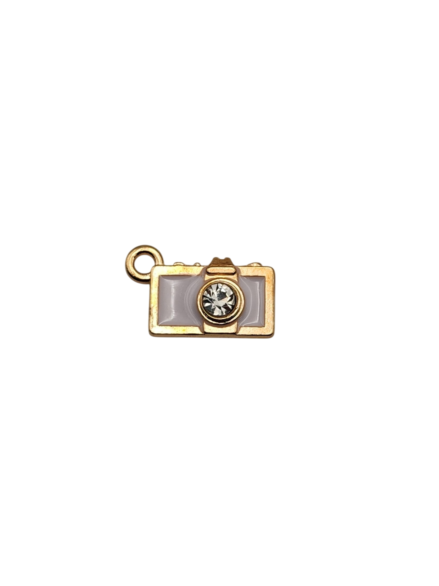 White Camera Charm