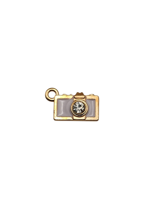 White Camera Charm