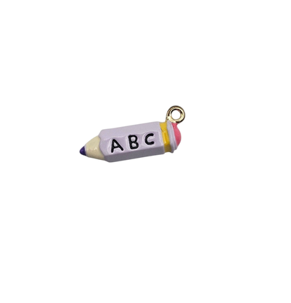 "ABC" Colored Pencil Charm