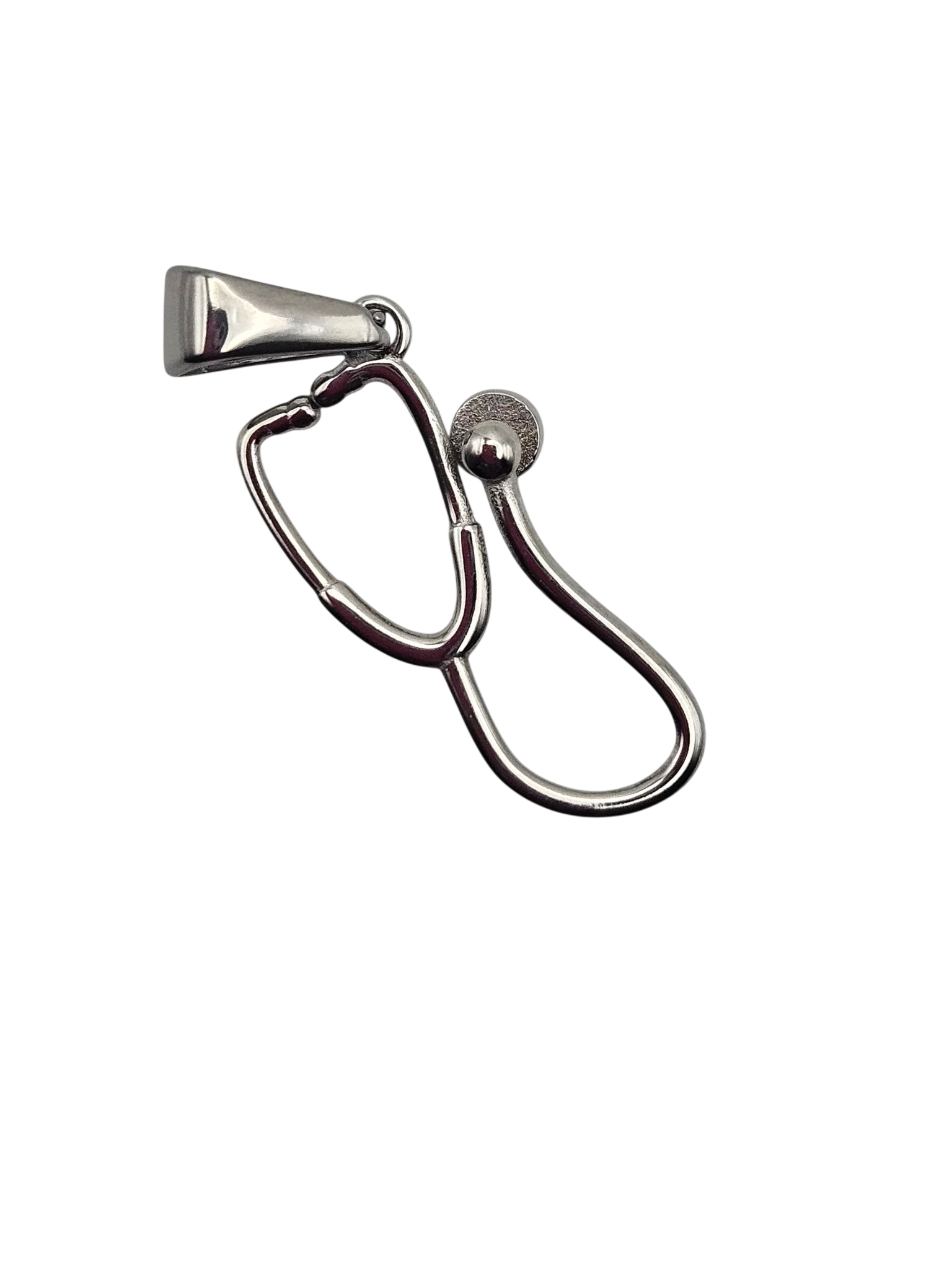Silver Stethoscope Charm