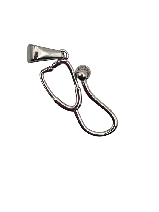 Silver Stethoscope Charm