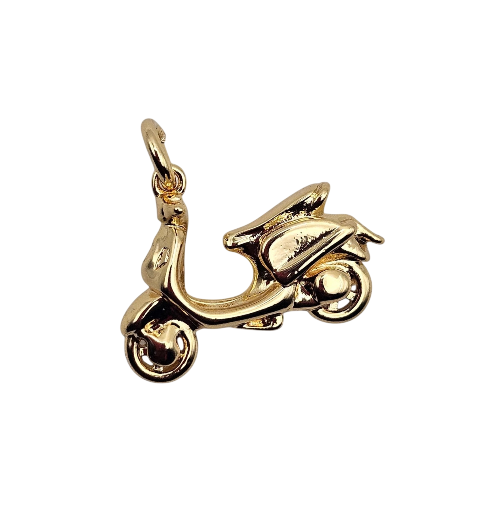Gold Vespa Scooter Charm