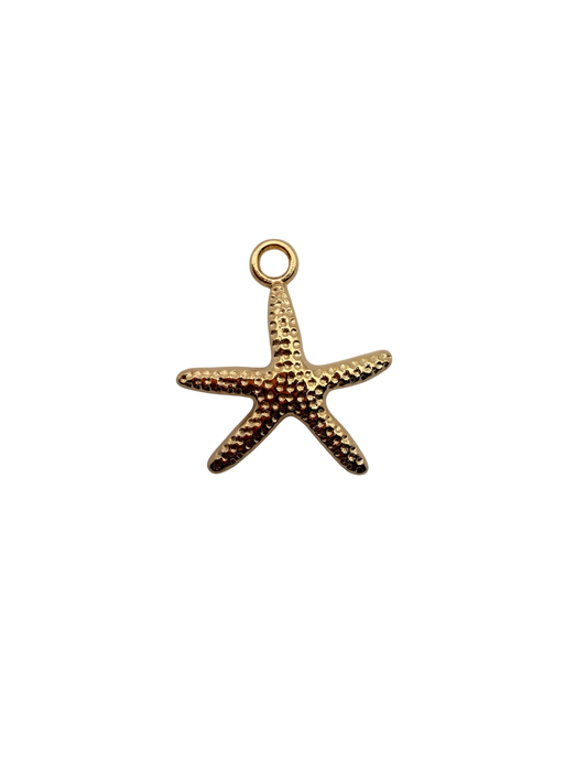 Gold Starfish Charm