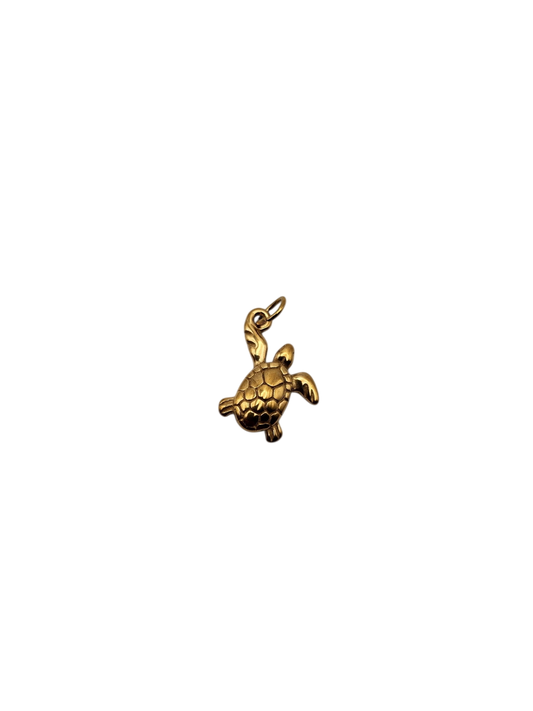 Gold Sea Turtle Charm