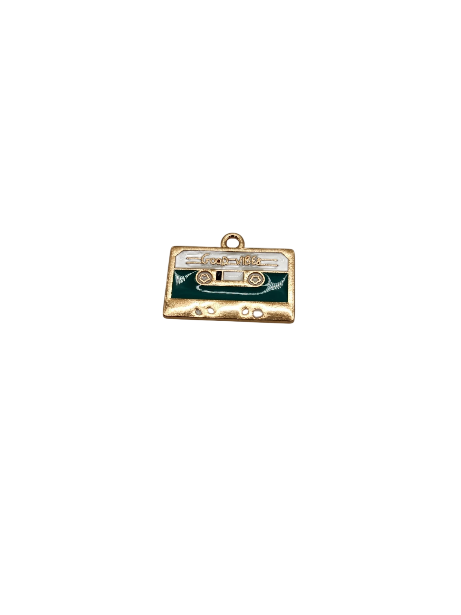 "Good Vibes" Cassette Tape Charm