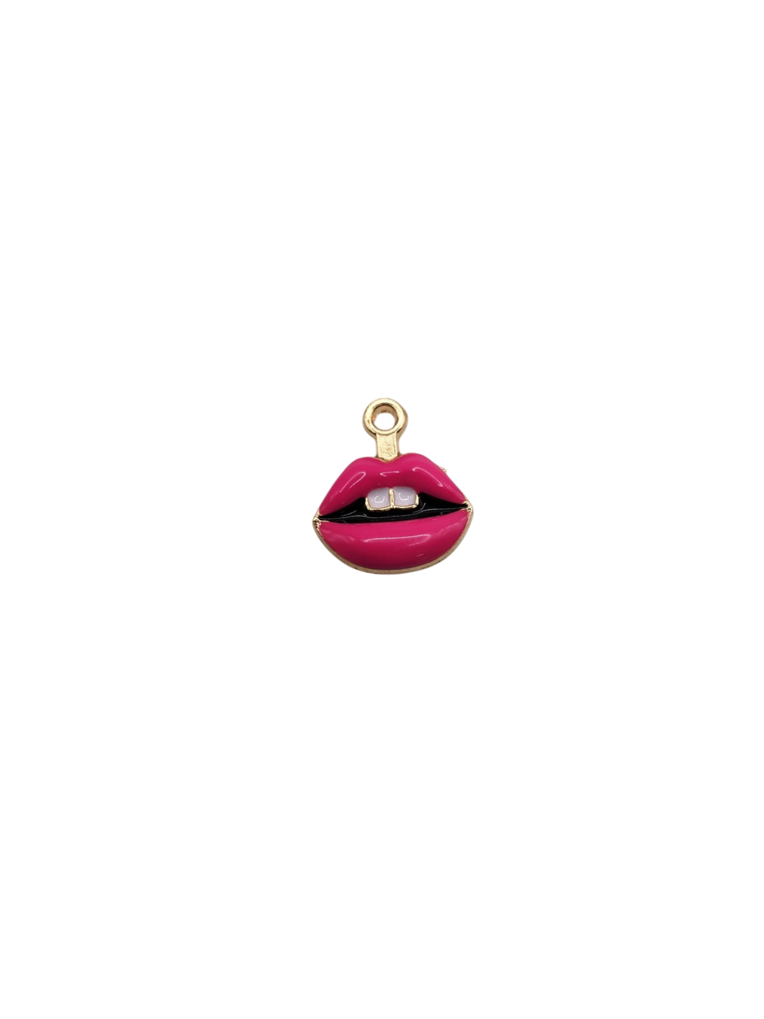 Lips with Teeth Charm