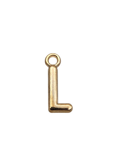 Gold Letter Charm