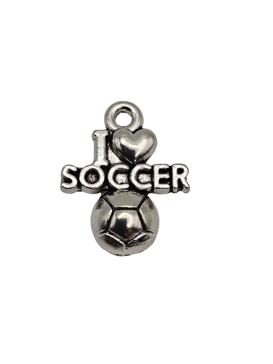 "I Love Soccer" Charm