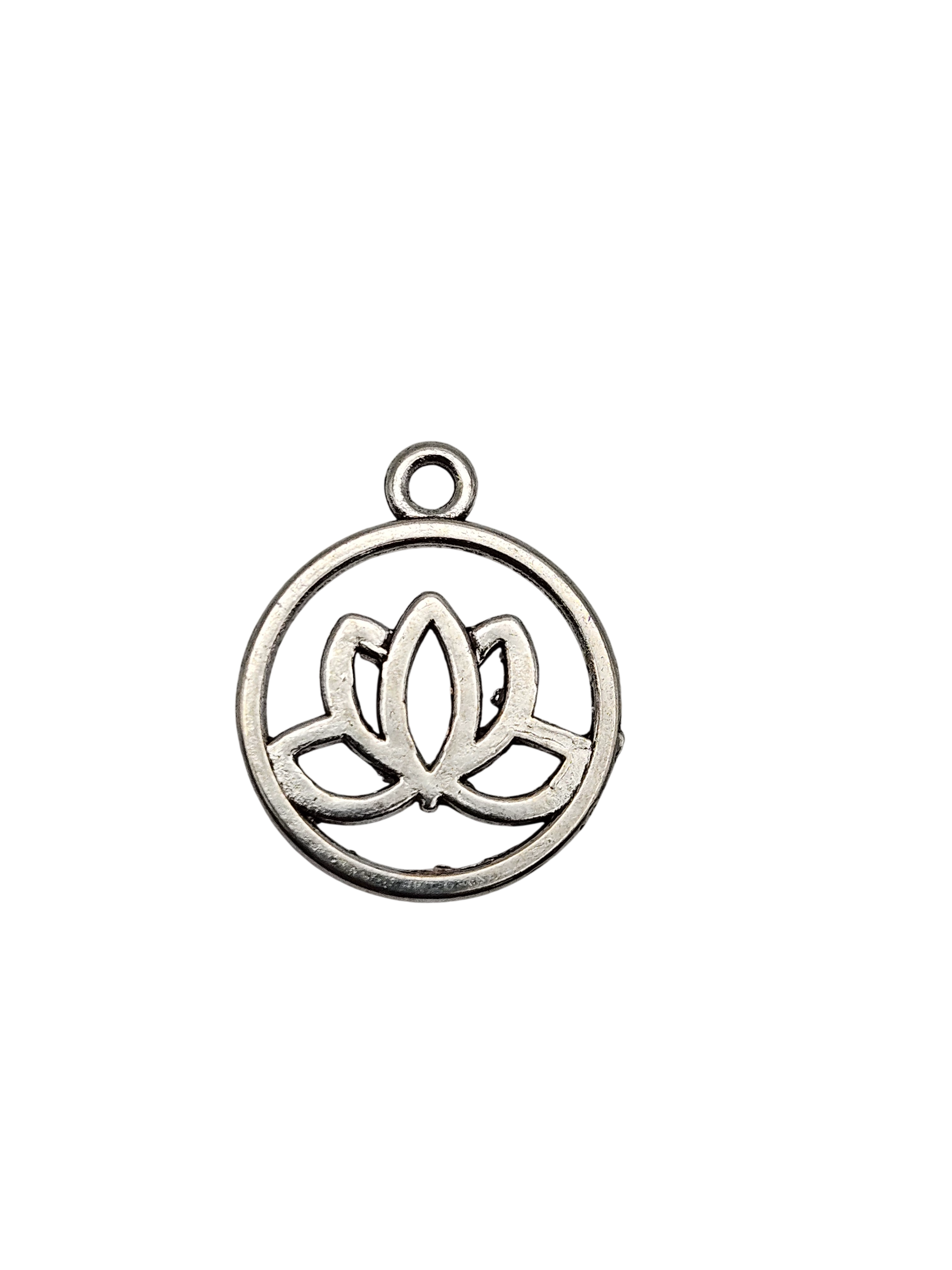 Encircled Lotus Flower Charm