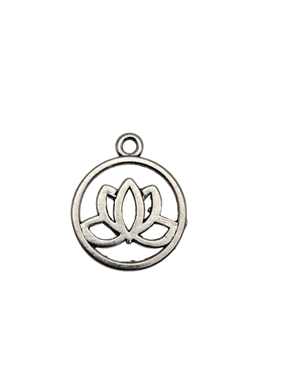 Encircled Lotus Flower Charm
