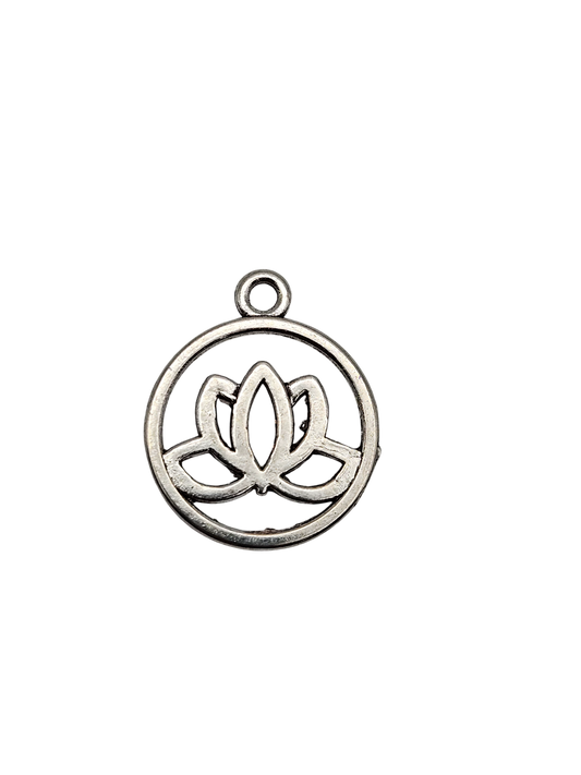 Encircled Lotus Flower Charm