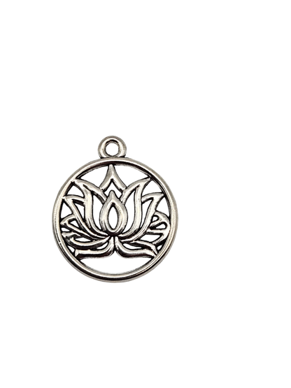 Encircled Lotus Flower Charm