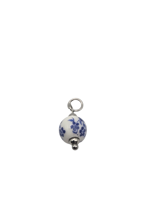 Ceramic Flower Bead Charm