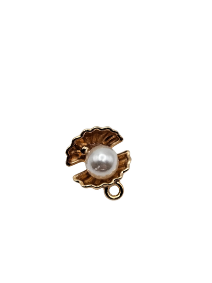 Clam Shell with Pearl Charm