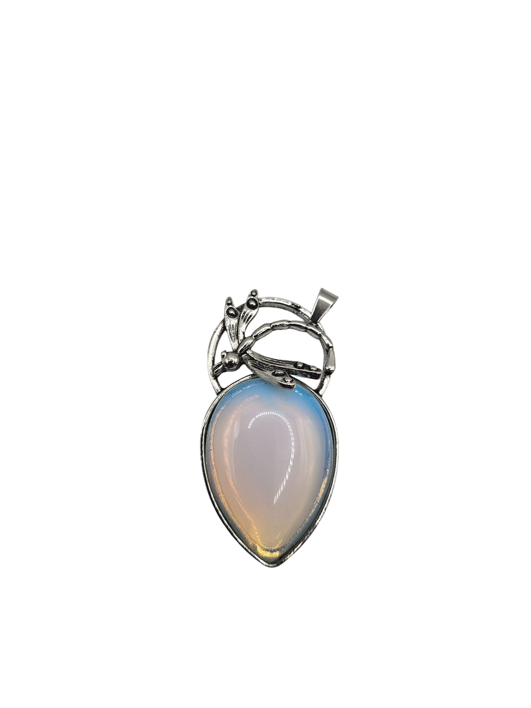 Opal Dragonfly Charm