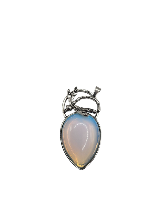Opal Dragonfly Charm