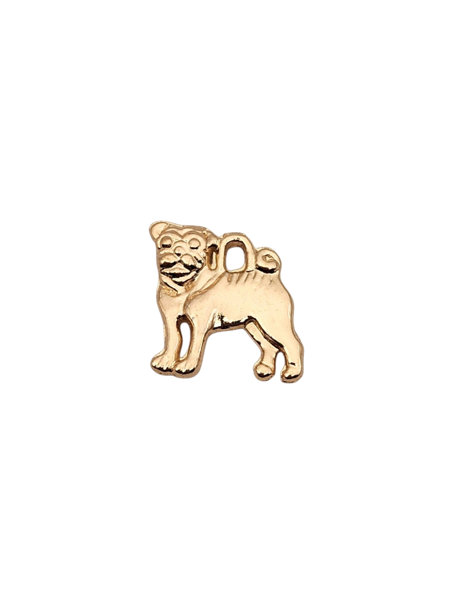 Gold Dog Charm