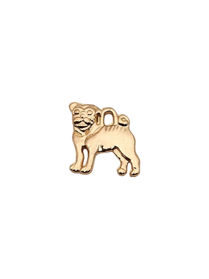 Gold Dog Charm