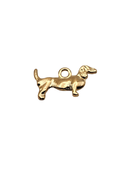 Gold Dog Charm