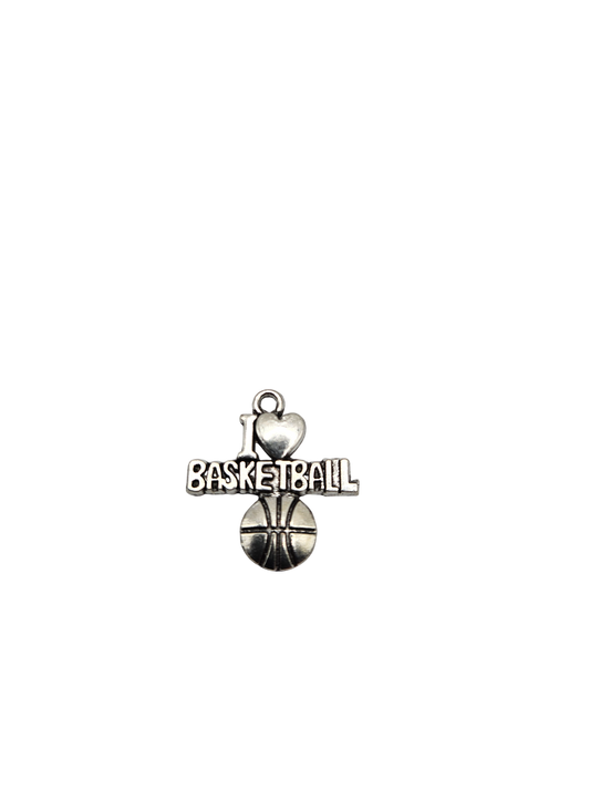 "I Love Basketball" Charm