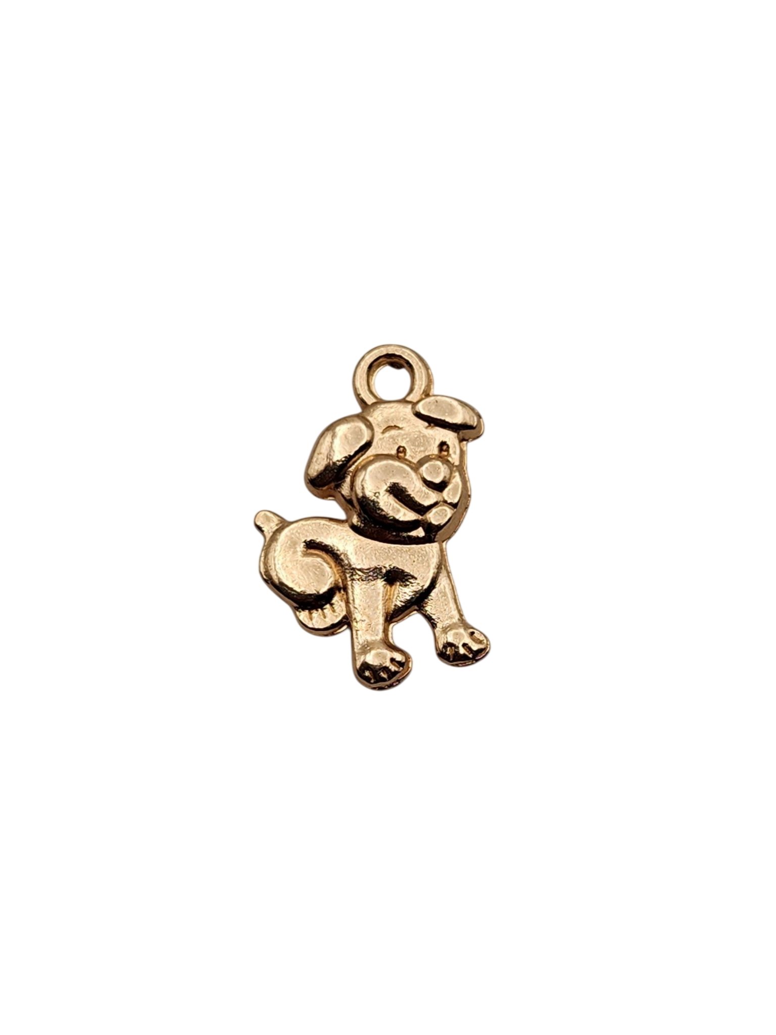 Gold Dog Charm