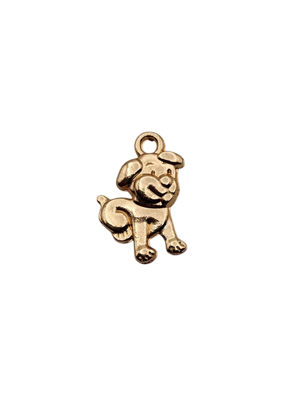 Gold Dog Charm