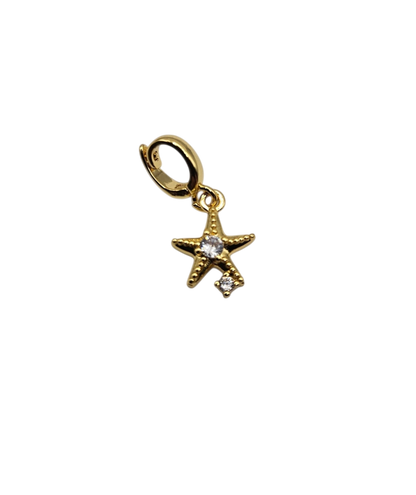 Bejeweled Starfish Charm