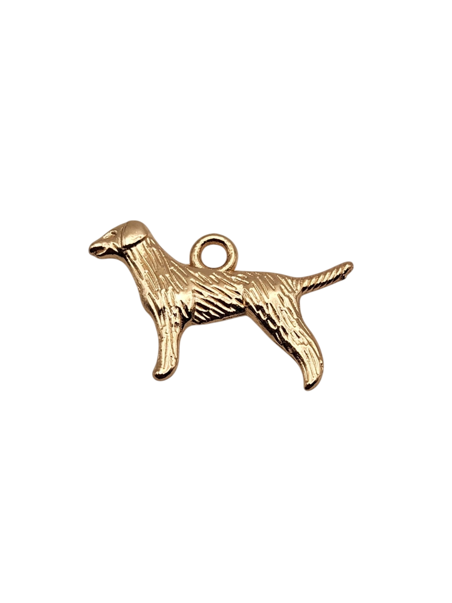 Gold Dog Charm