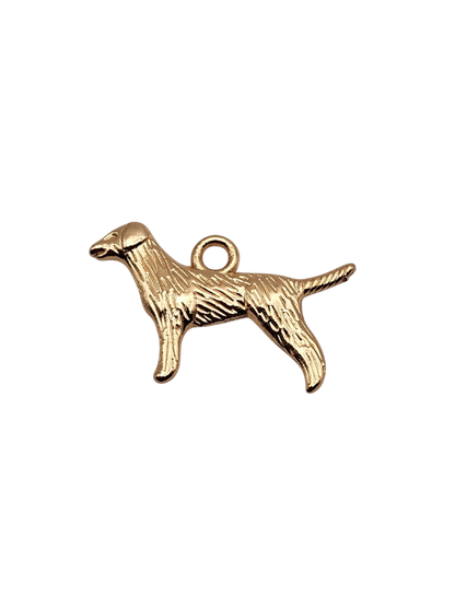 Gold Dog Charm