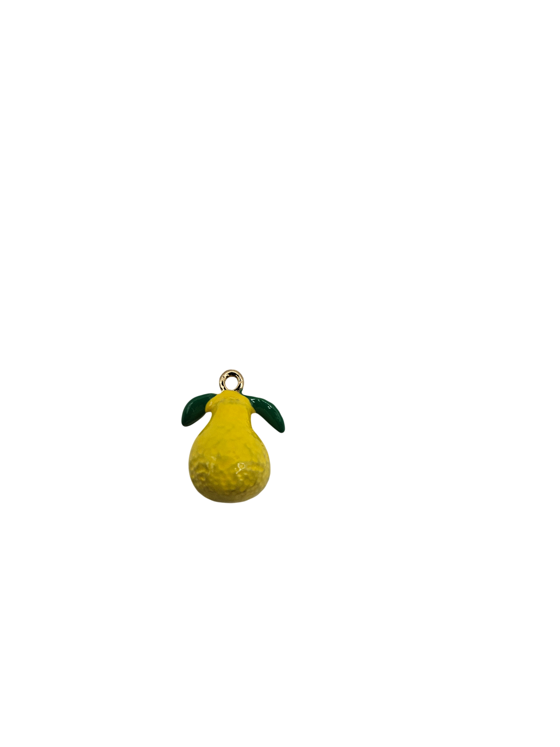 Yellow Pear Charm