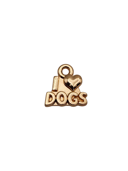 "I Love Dogs" Charm