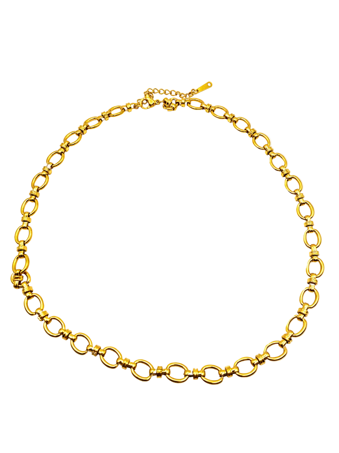 Coarse Round Rolo Chain Necklace