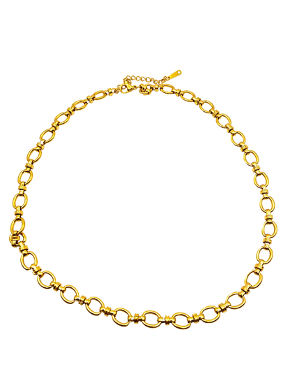 Coarse Round Rolo Chain Necklace