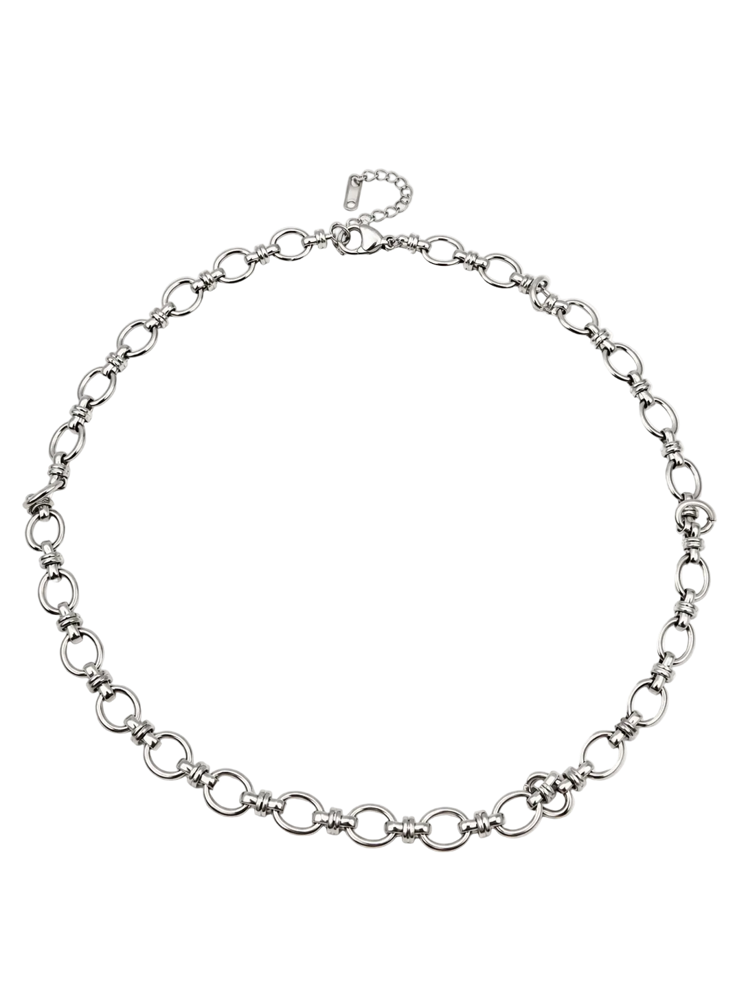 Coarse Round Rolo Chain Necklace