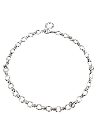 Coarse Round Rolo Chain Necklace