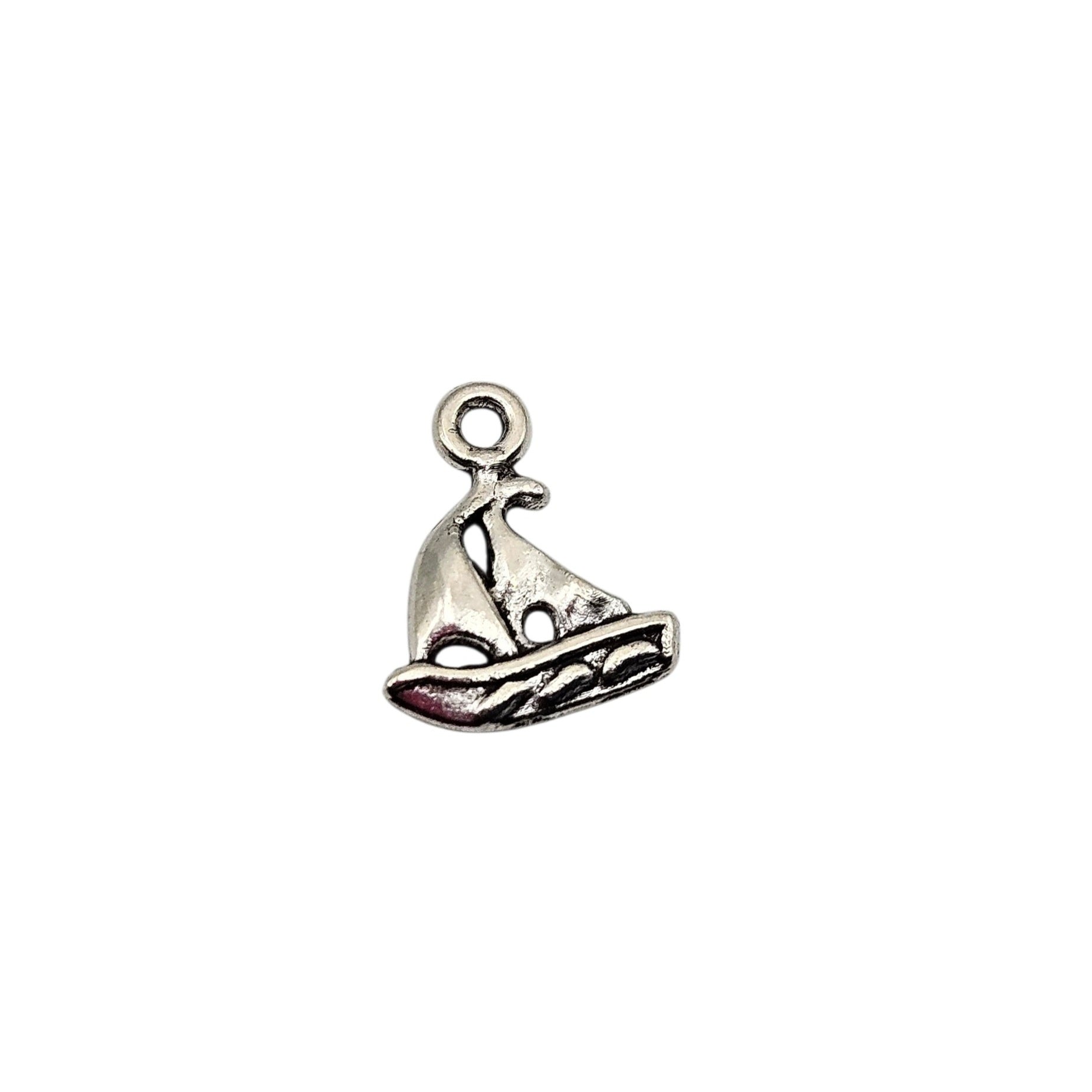 Sailboat with Waves Charm