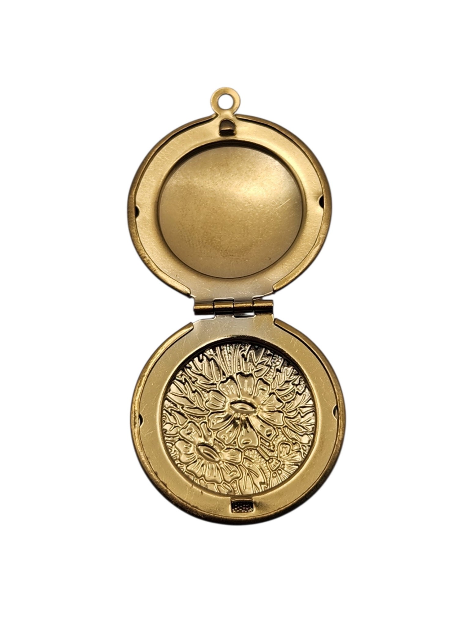 Gold Embossed Locket Charm