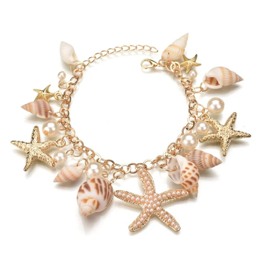 Sea Shell Charm Bracelet
