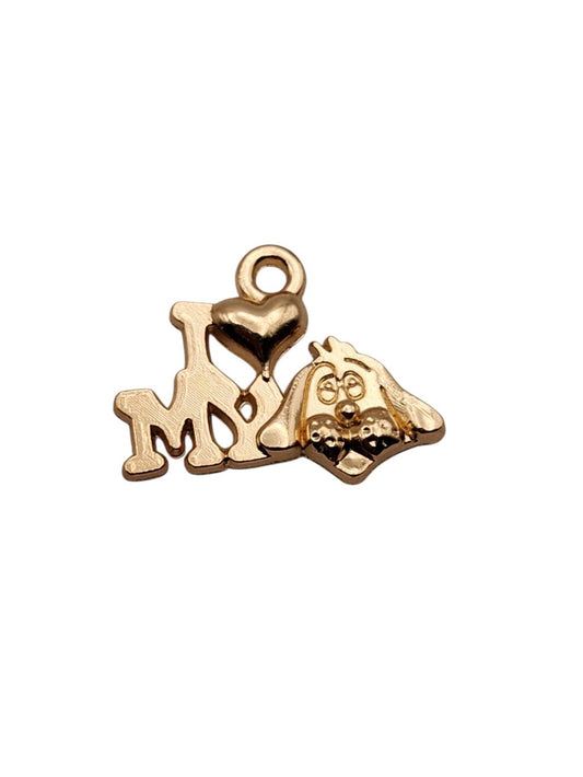 "I Love My Dog" Charm