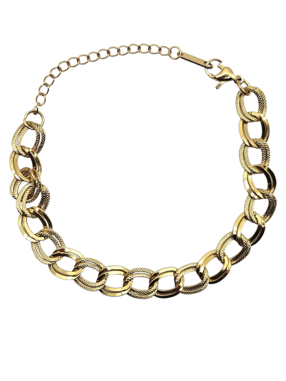 Smooth and Coarse Round Loop Bracelet