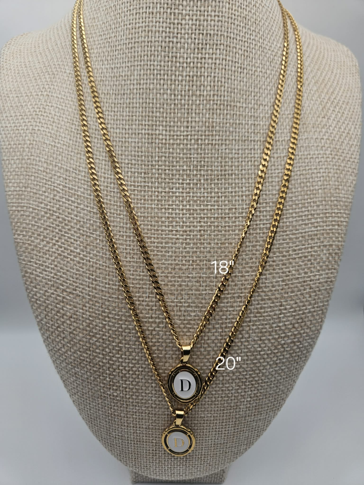 Monogram Alphabet Letter Necklace