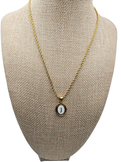 Monogram Alphabet Letter Necklace