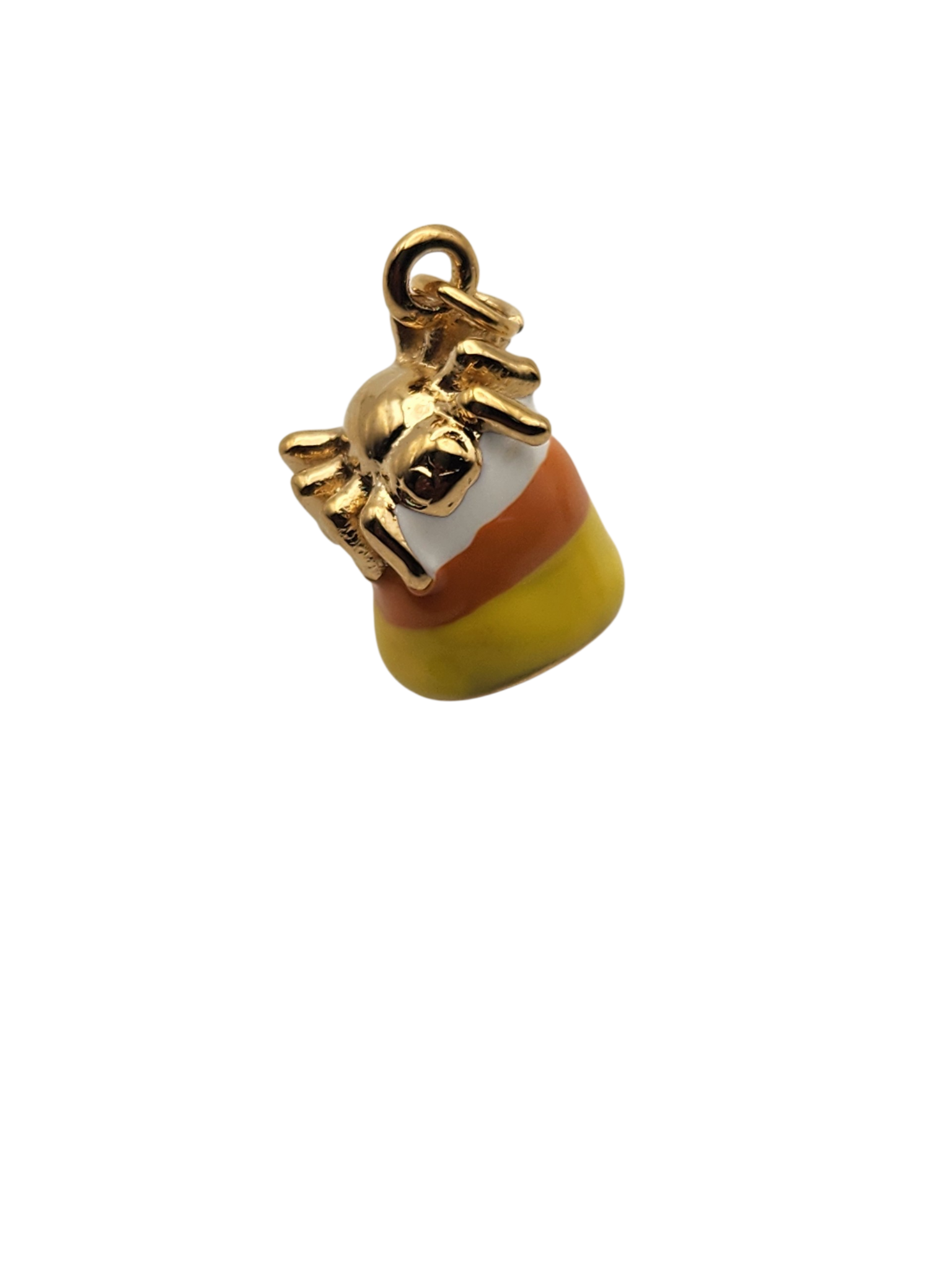 Spider Candy Corn Charm