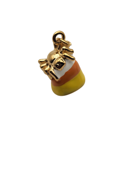 Spider Candy Corn Charm