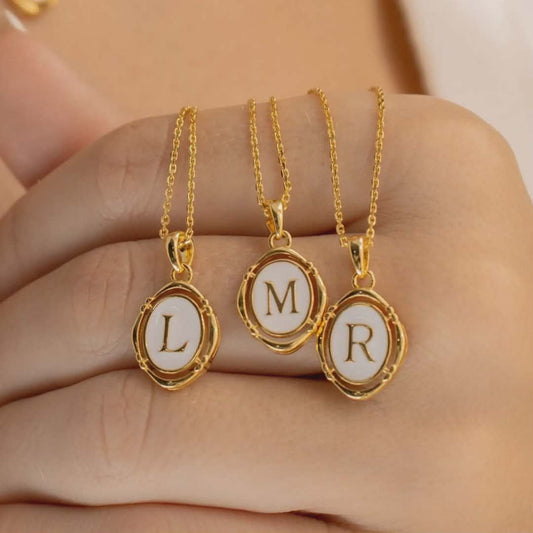 Monogram Alphabet Letter Necklace