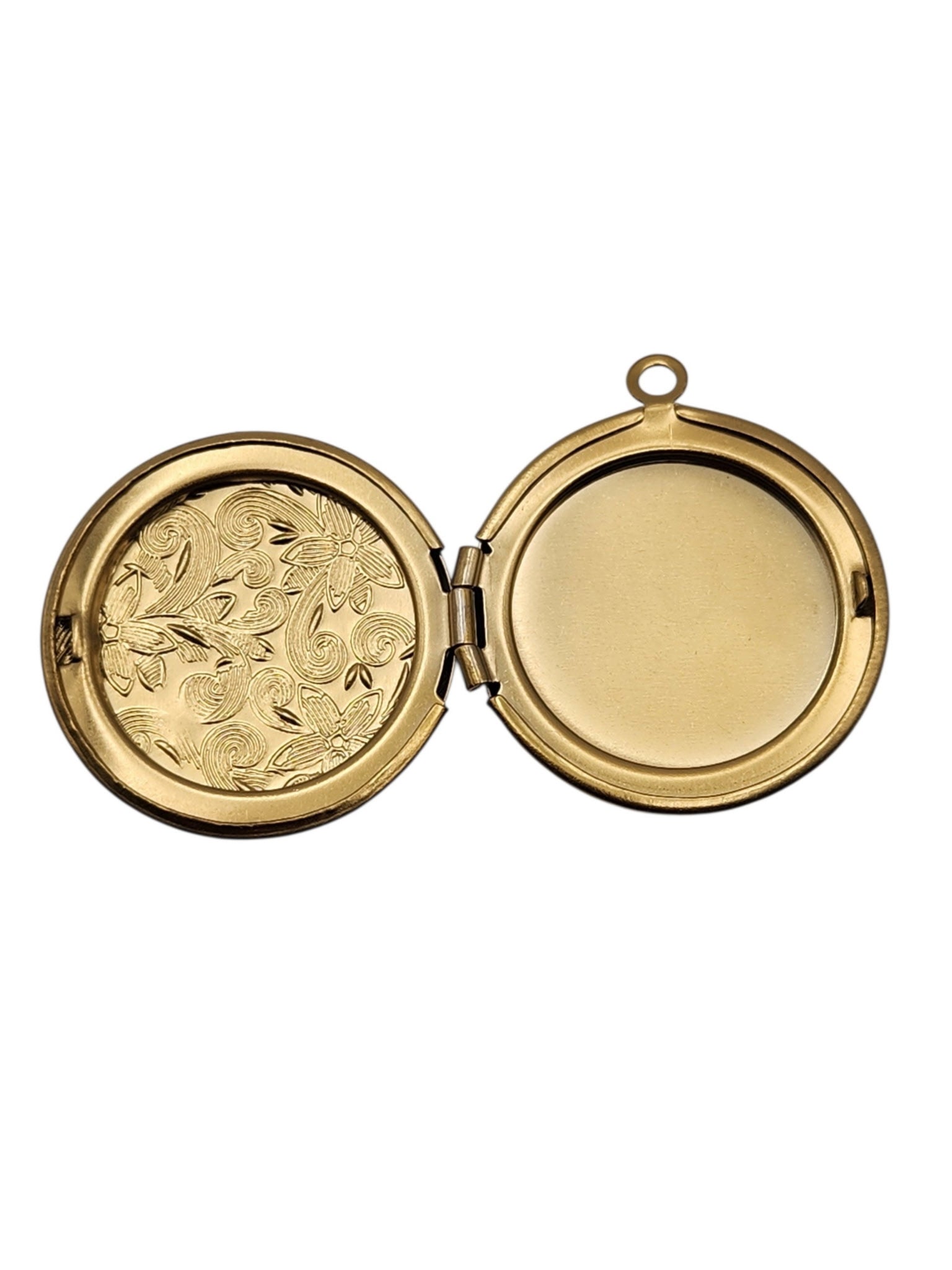 Gold Embossed Locket Charm