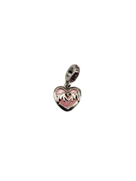 "Mom - I Love You" Heart Charm